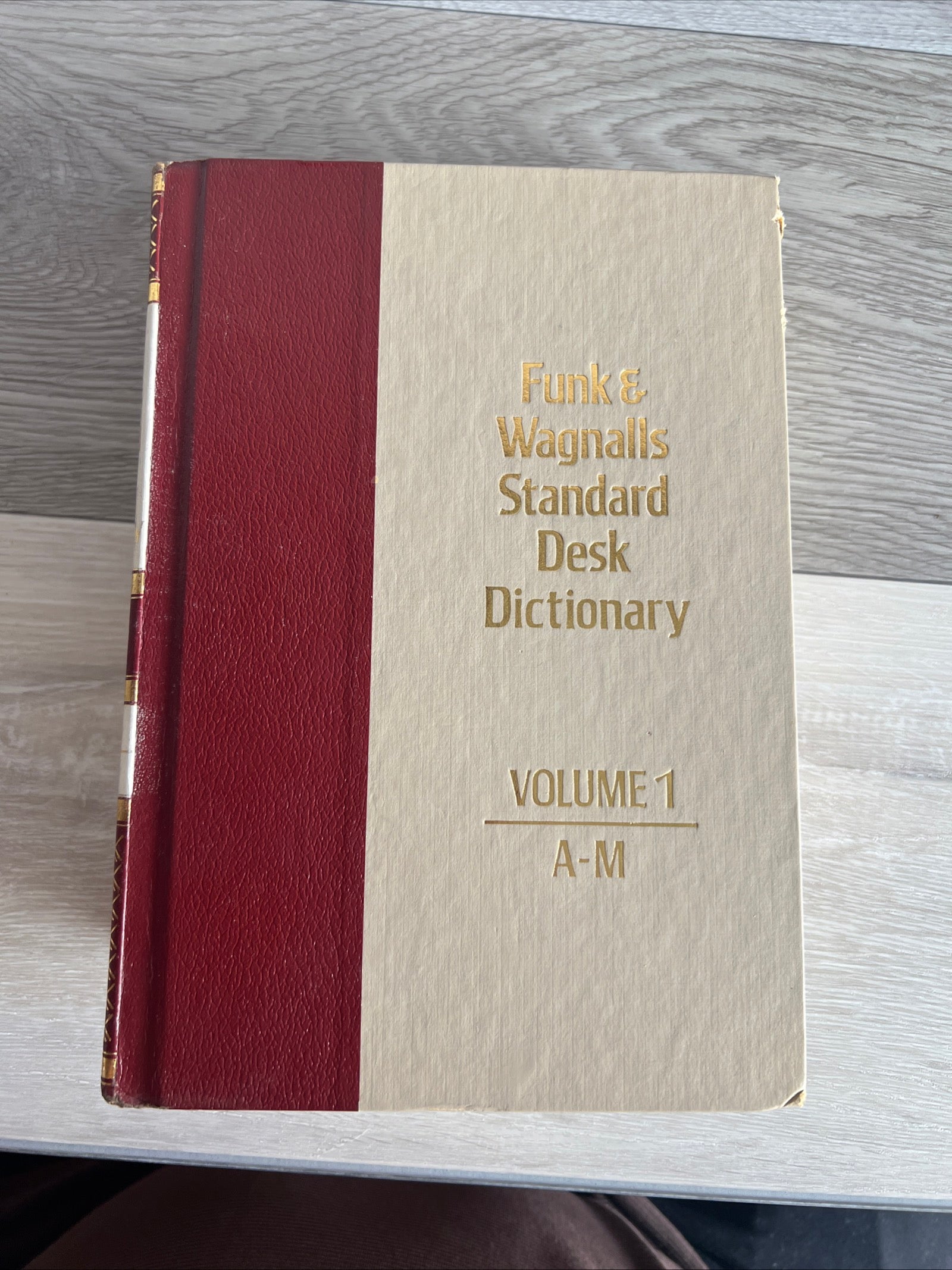 Funk & Wagnalls Standard Desk Dictionary Vol 1 & 2 A-Z Vintage Hardcover Set