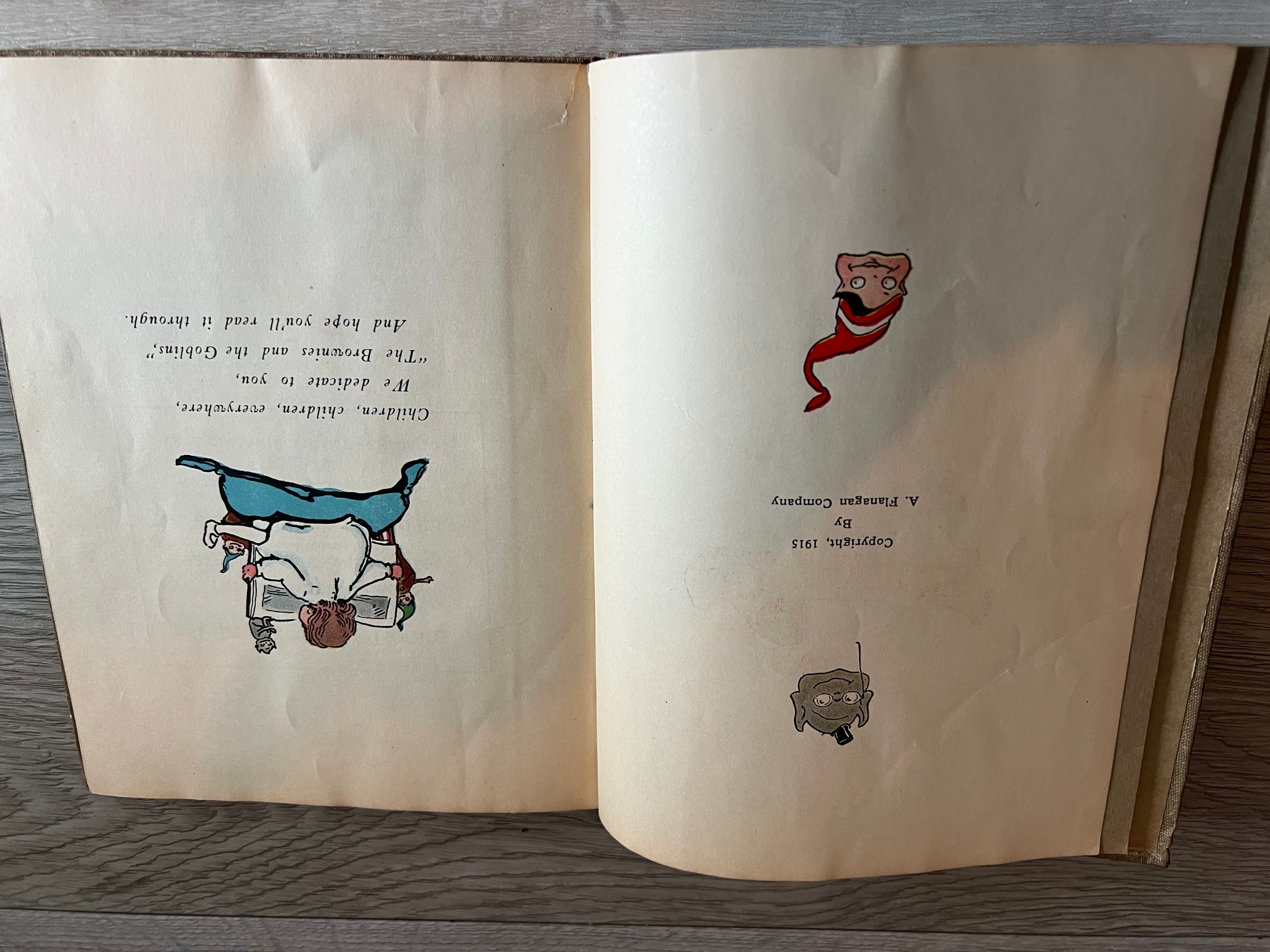 Antique 1919 "The Brownies and the Goblins" by N. Moore Banta
- Vintage Children's Book