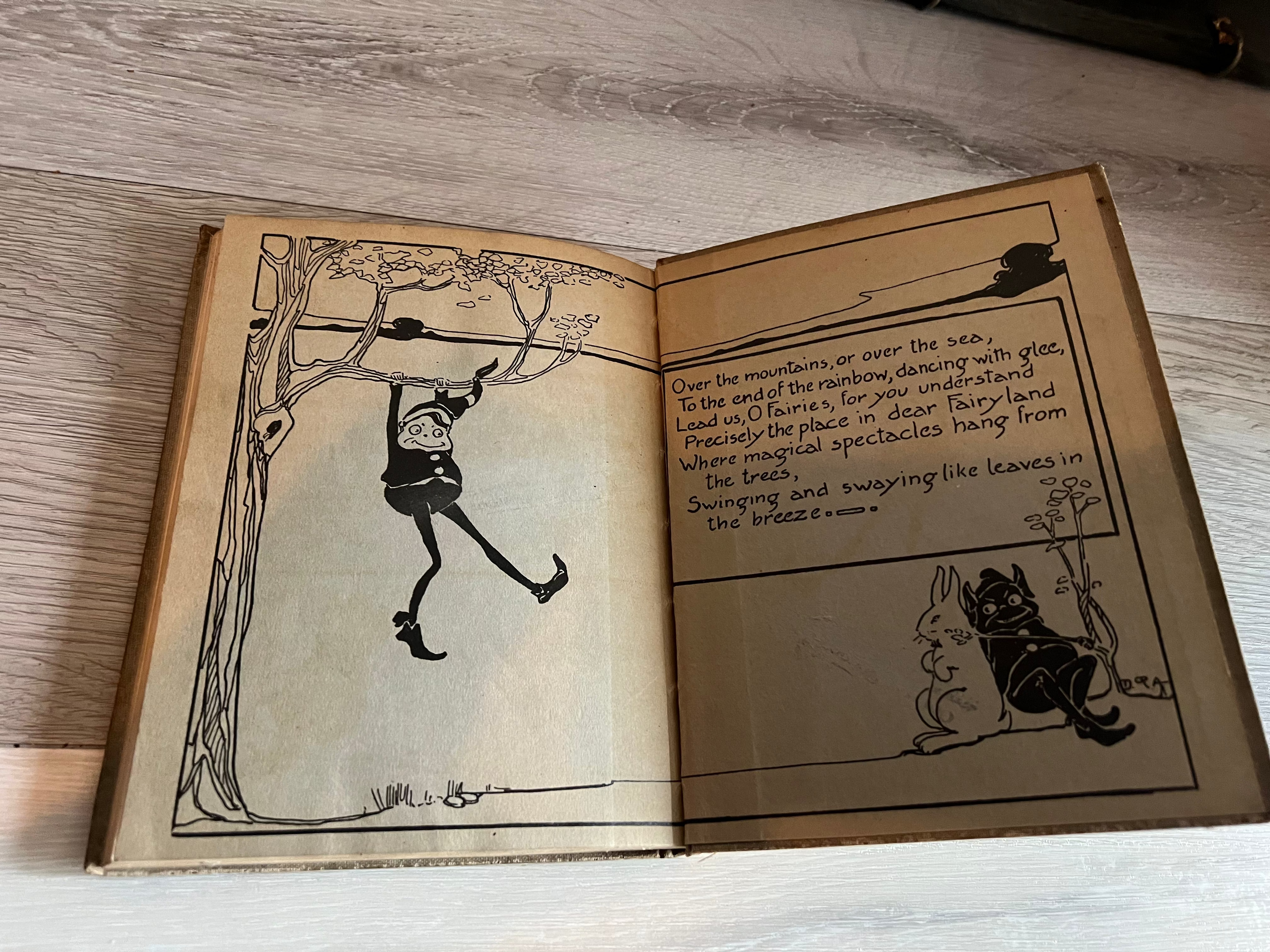 Antique 1919 "The Brownies and the Goblins" by N. Moore Banta
- Vintage Children's Book