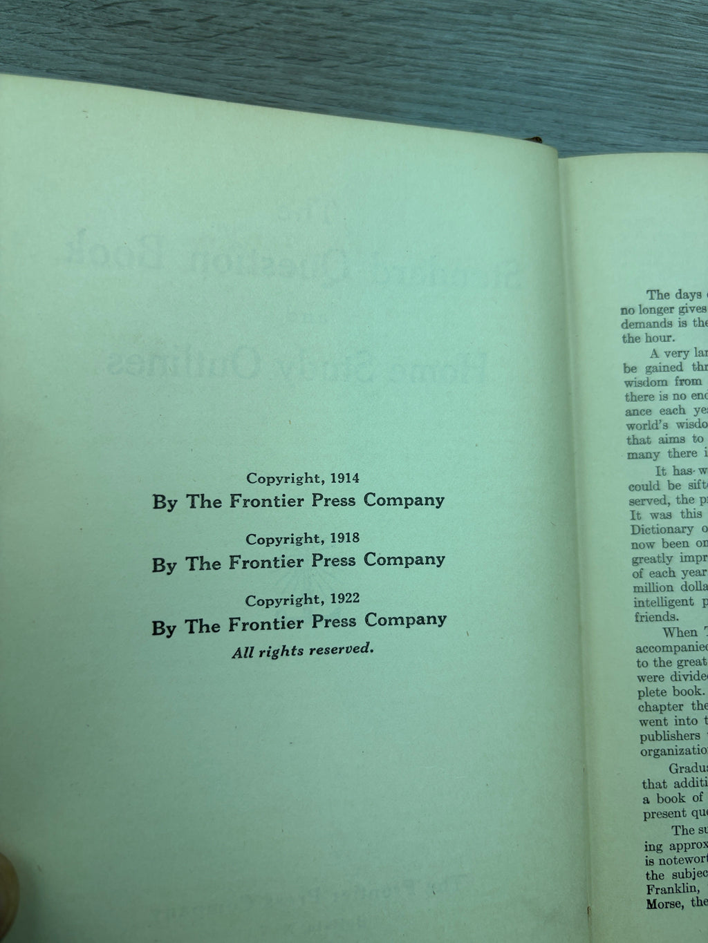 The Standard Question Book and Home Study Outlines