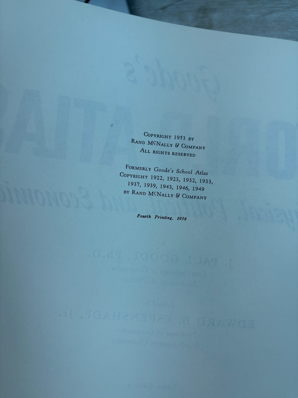 Goode's World Atlas: Physical, Political, and Economic