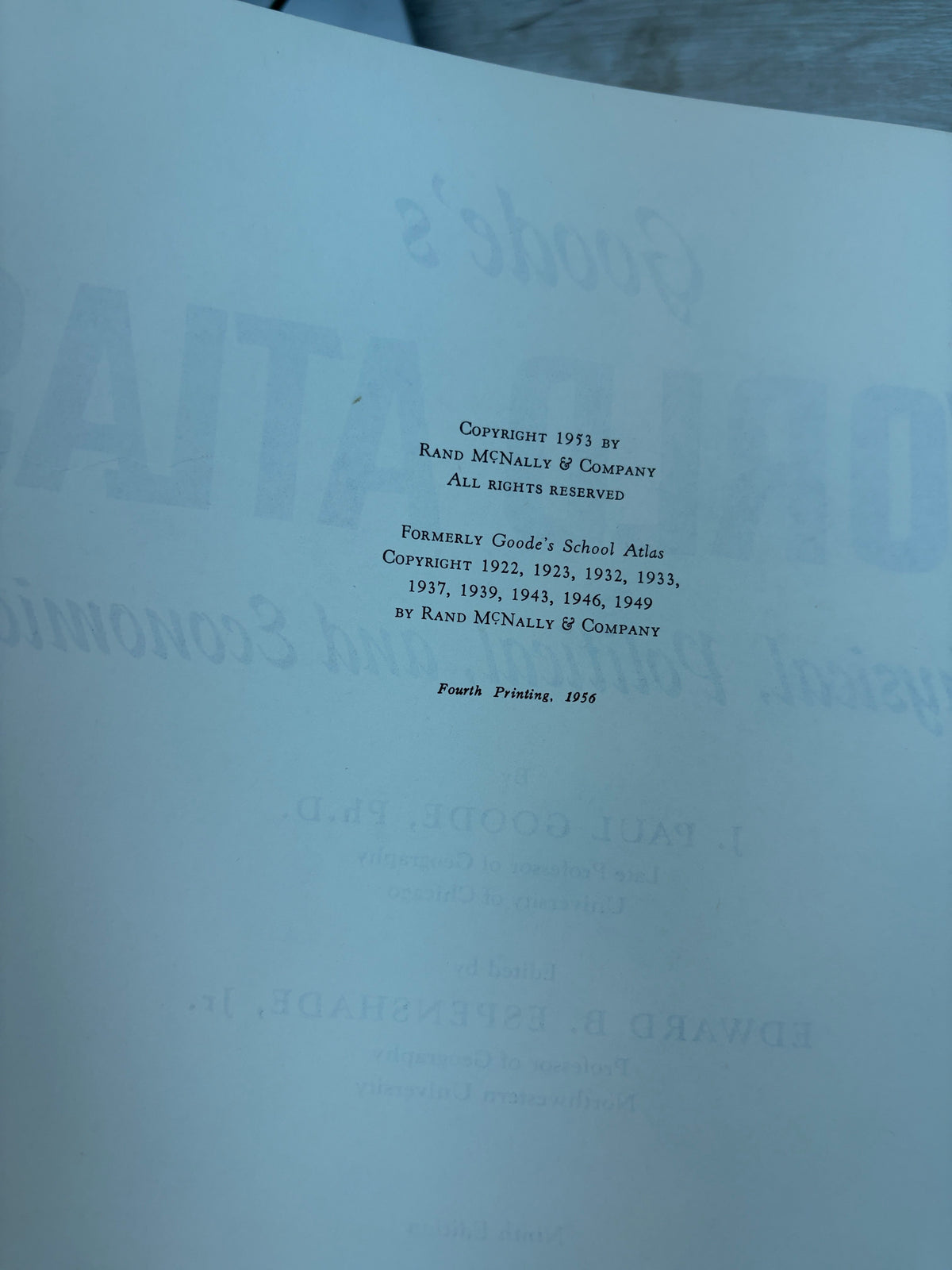 Goode's World Atlas: Physical, Political, and Economic