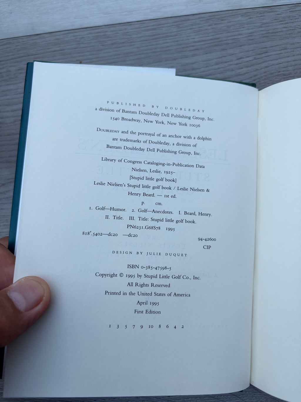 Leslie Nielsen's Stupid Little Golf Book