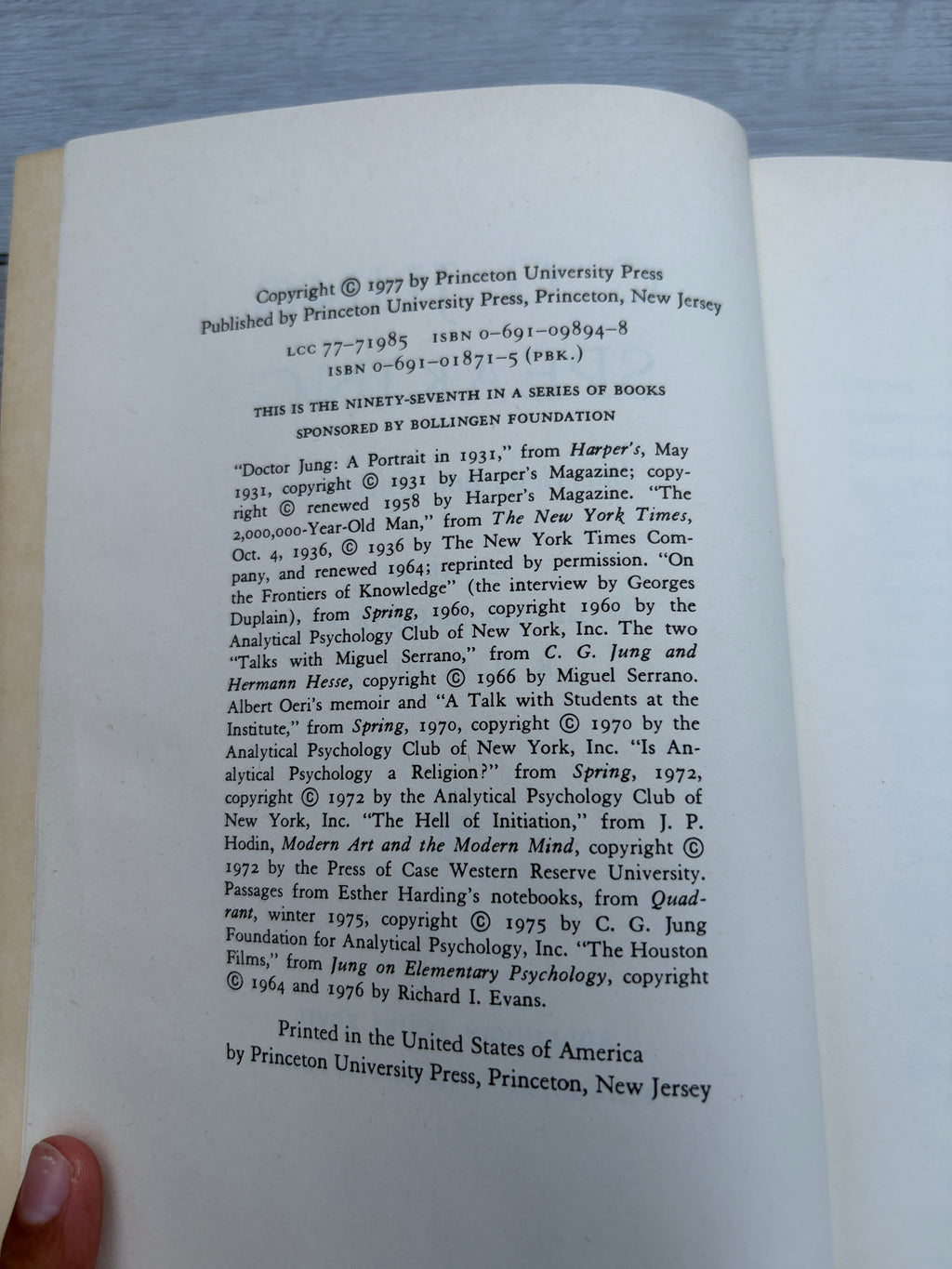 C. G. Jung Speaking: Interviews and Encounters