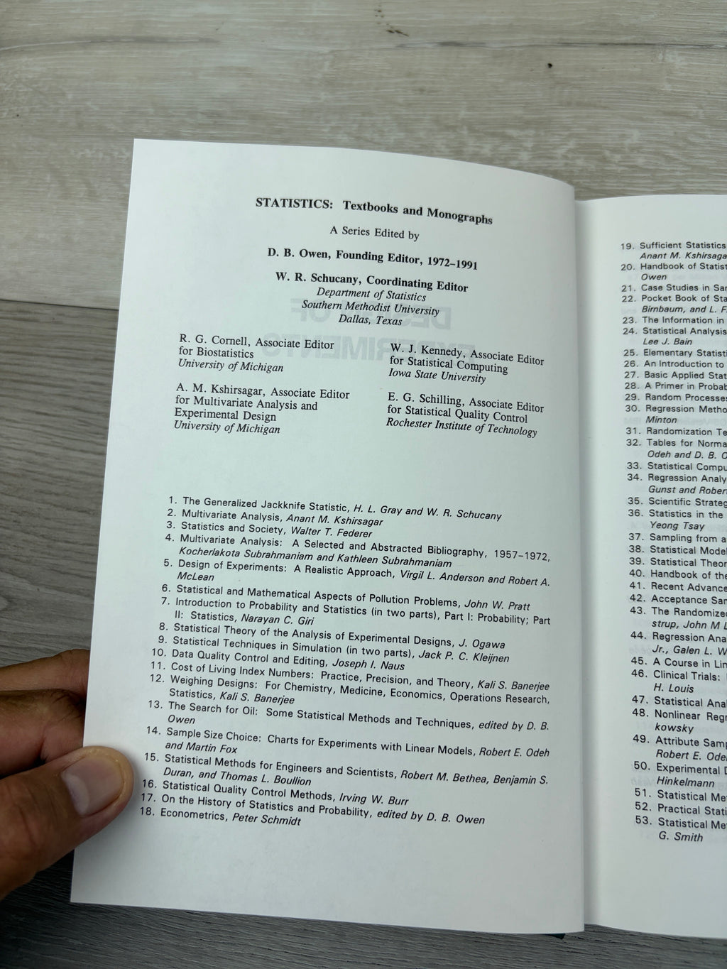 Design of Experiments: A Realistic Approach