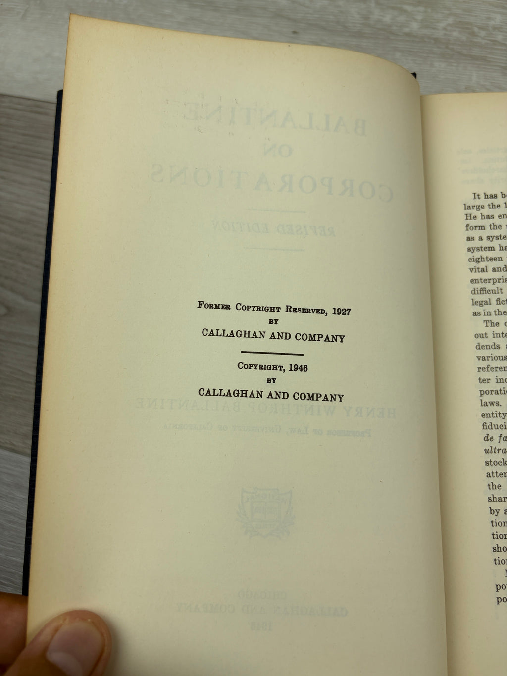 Ballantine on Corporations
