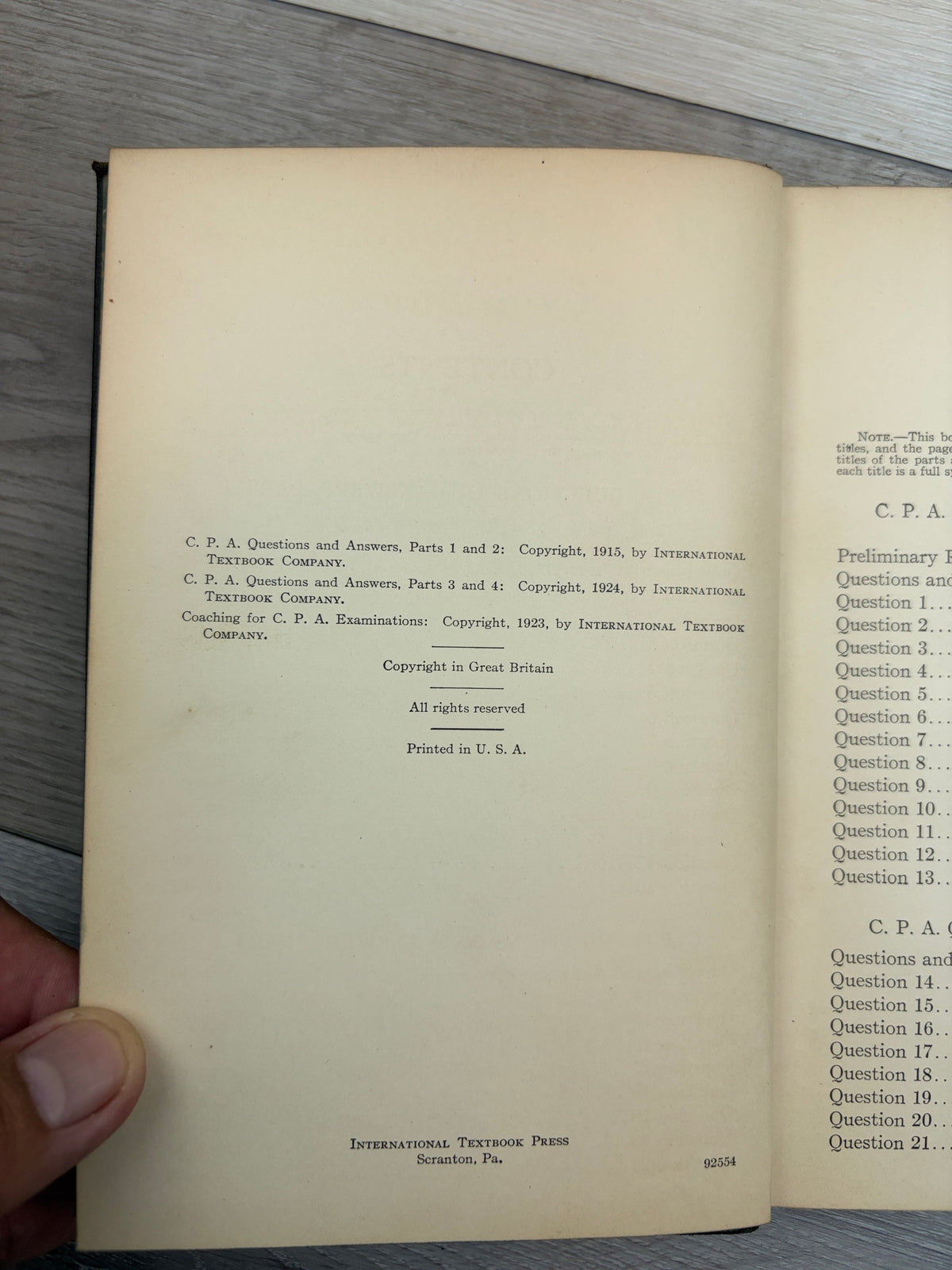 C. P. A. Questions and Answers and Coaching for C. P. A. Examinations