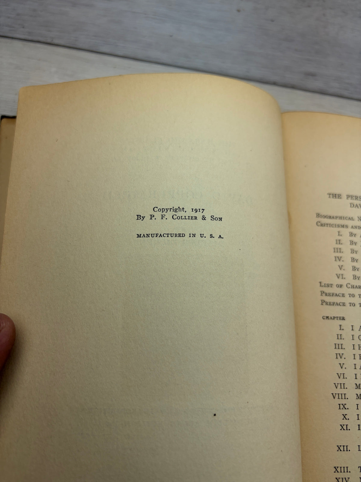 David Copperfield, Volume I