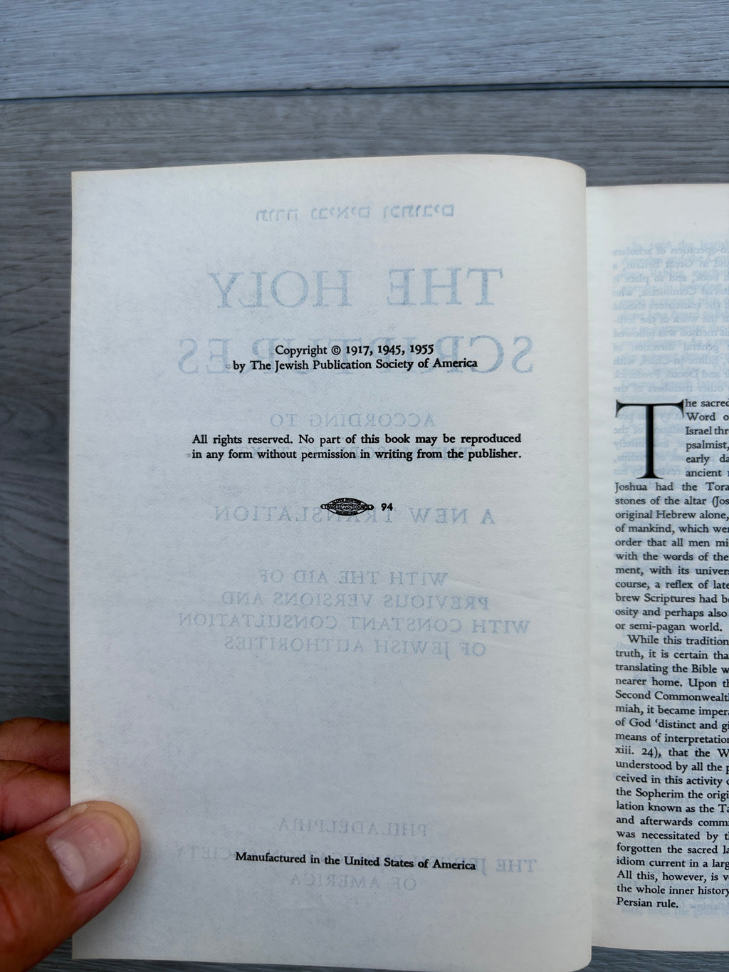 The Holy Scriptures According to the Masoretic Text: A New Translation with the Aid of Previous Versions and with Constant Consultation of Jewish Authorities