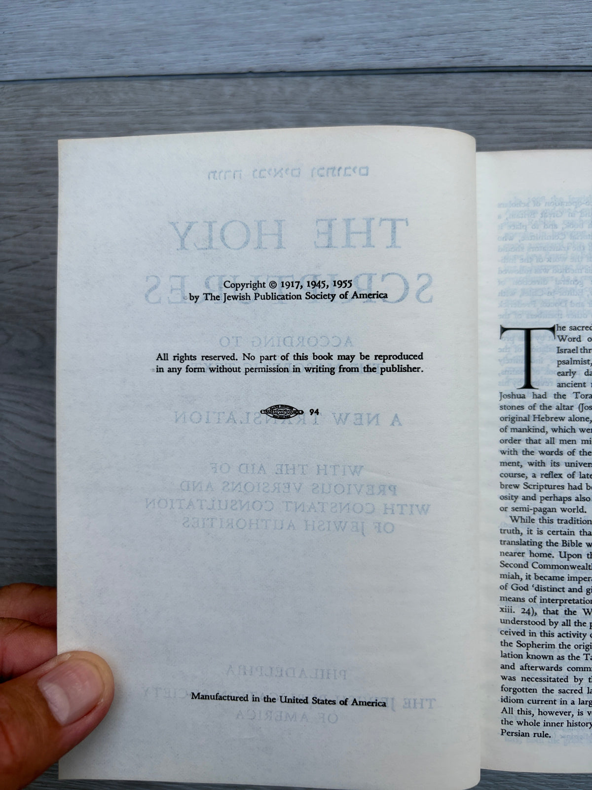 The Holy Scriptures According to the Masoretic Text: A New Translation with the Aid of Previous Versions and with Constant Consultation of Jewish Authorities