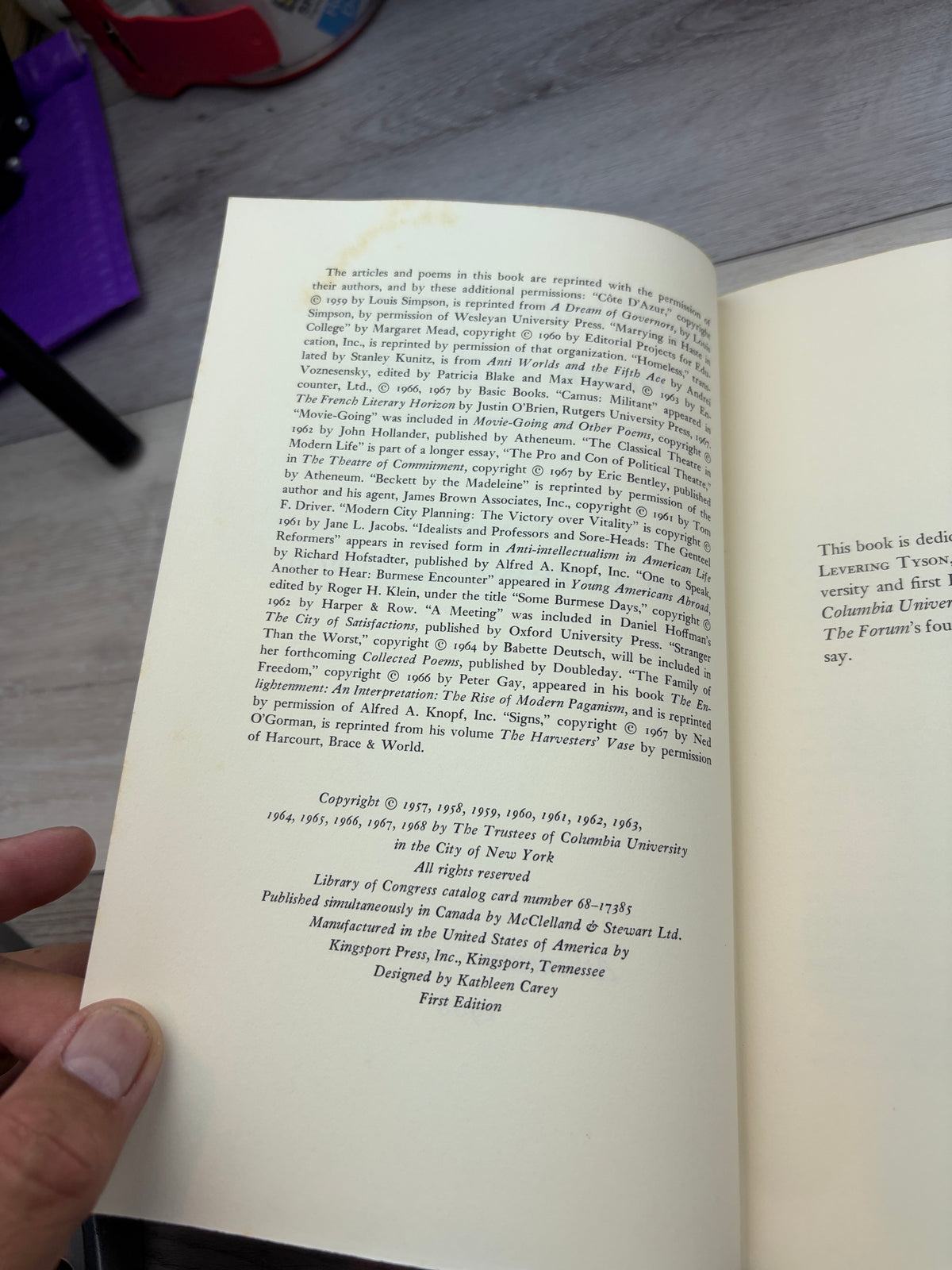 The Columbia University Forum Anthology