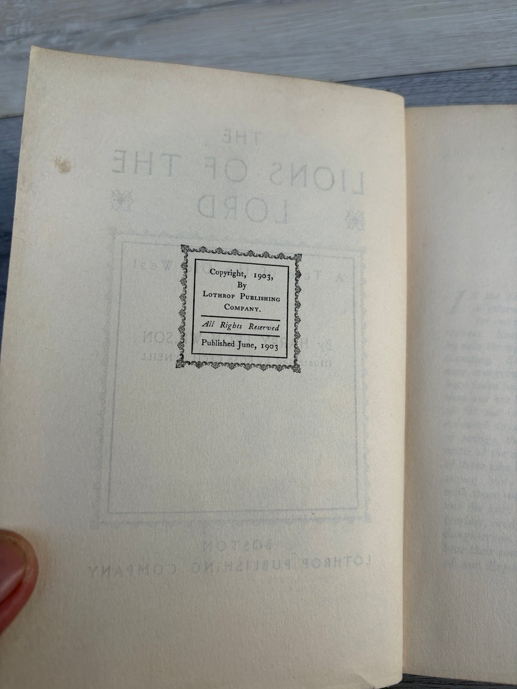 The Lions of the Lord: A Tale of the Old West