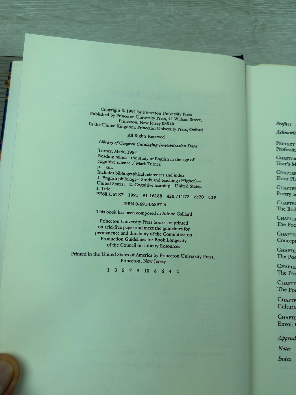 Reading Minds: The Study of English in the Age of Cognitive Science