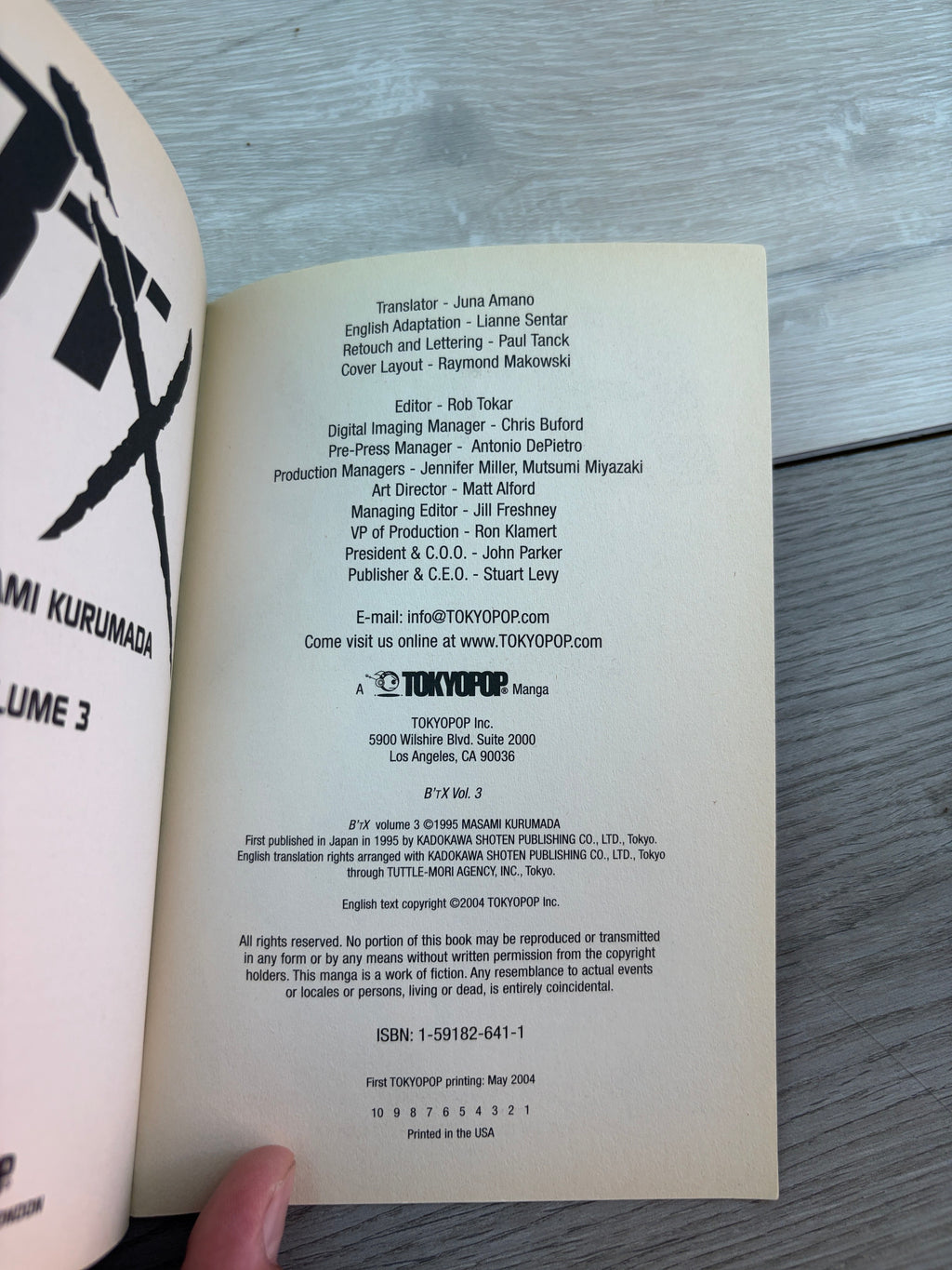 B'TX Volume 3 Manga