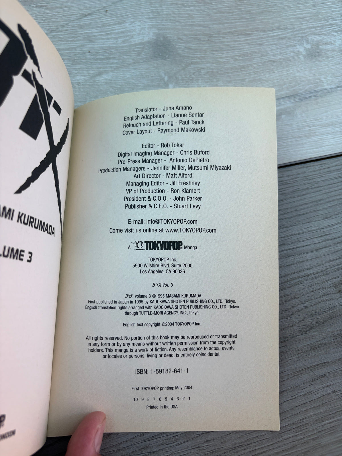 B'TX Volume 3 Manga