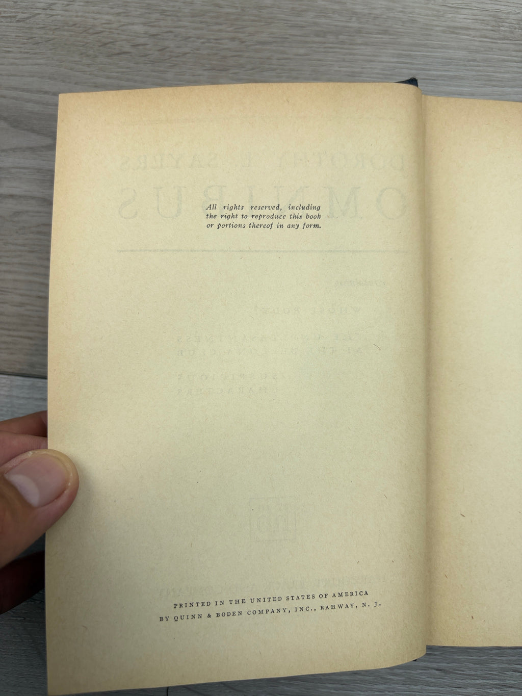 Dorothy L. Sayers Omnibus: Containing Whose Body?, The Unpleasantness at the Bellona Club, Suspicious Characters