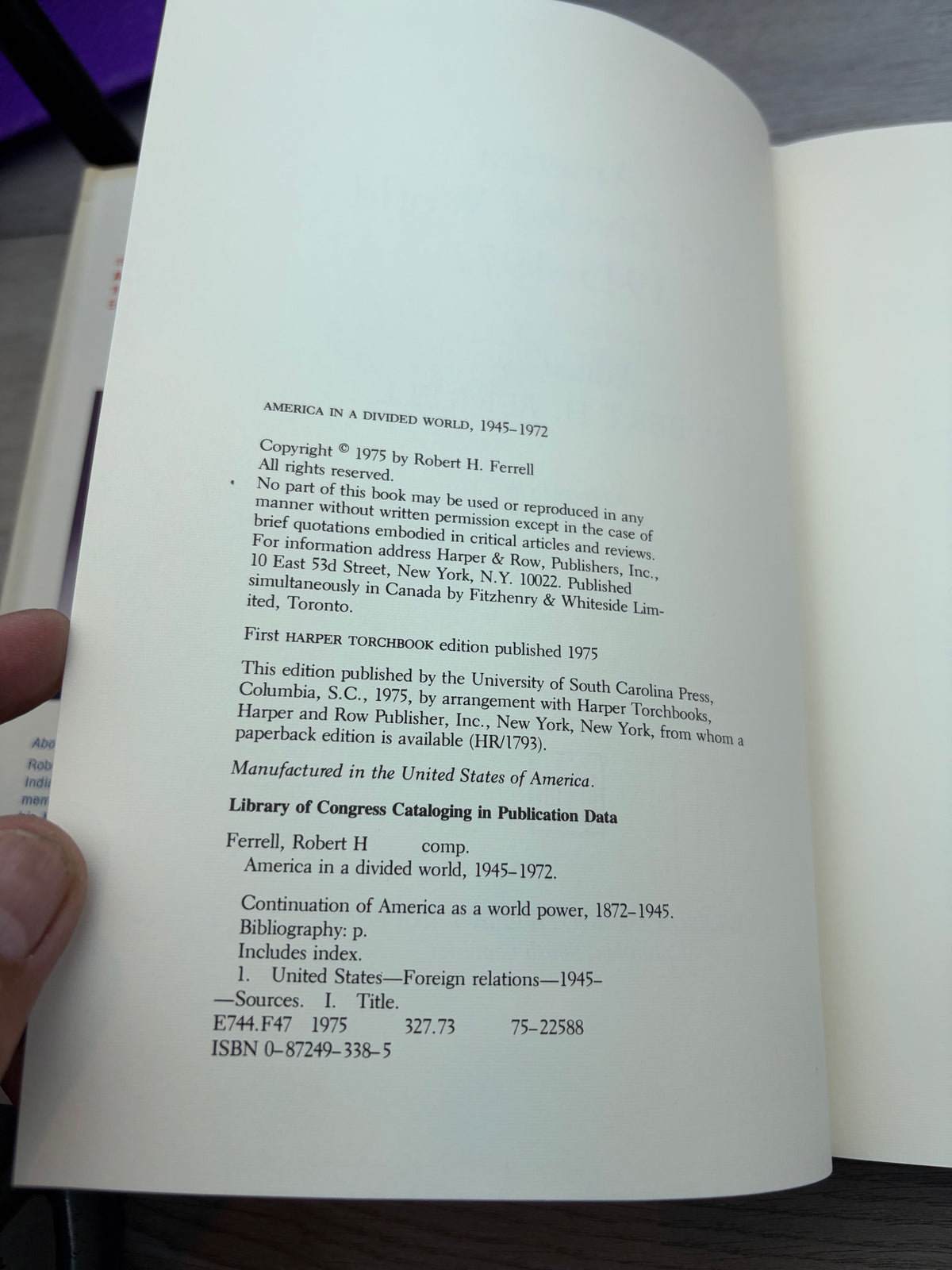 America in a Divided World, 1945-1972