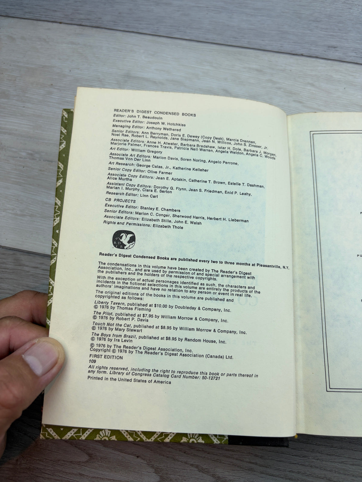 Reader's Digest Condensed Books, Volume 3, 1976