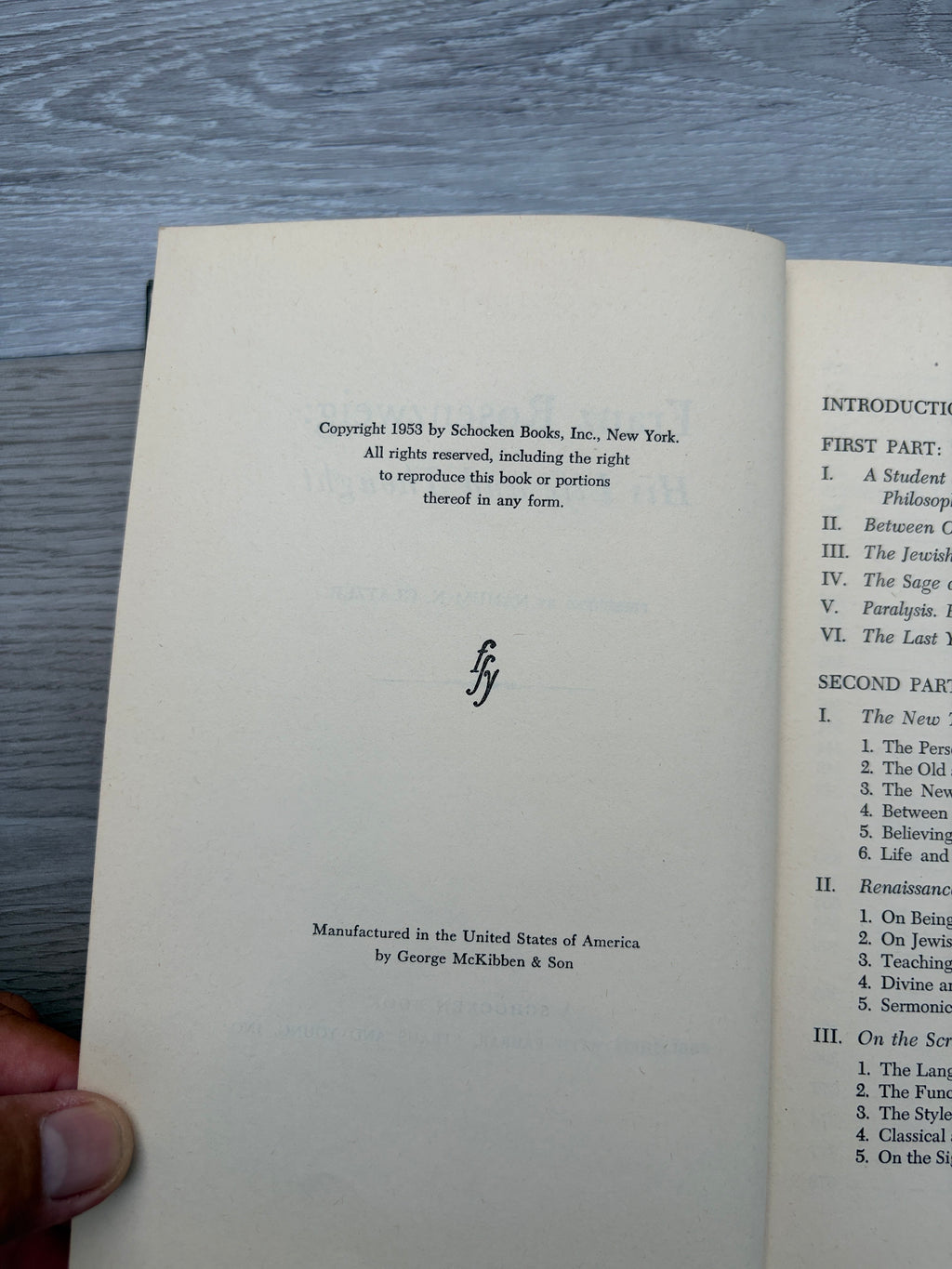 Franz Rosenzweig: His Life and Thought