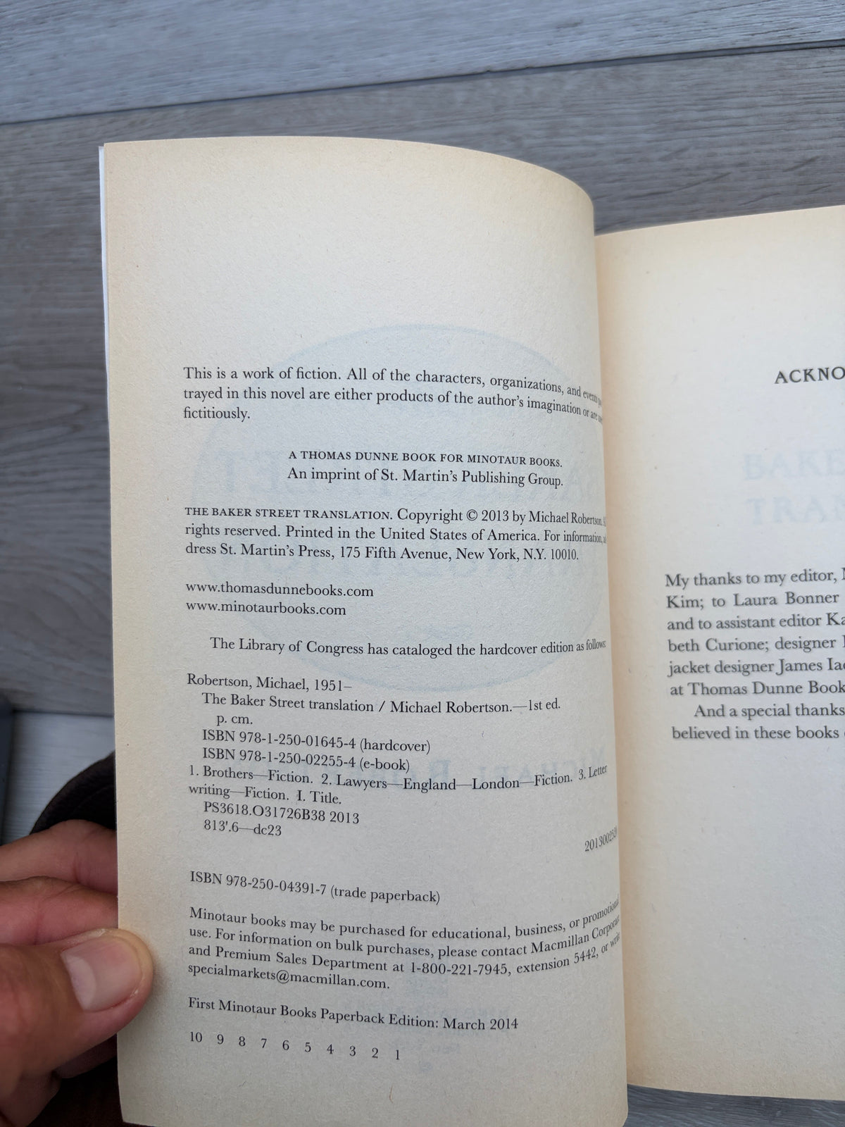 The Baker Street Translation