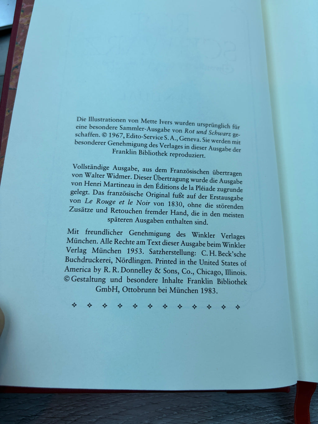 Rot und Schwarz
