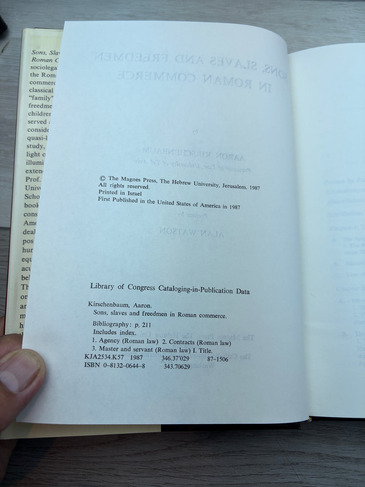 Sons, Slaves and Freedmen in Roman Commerce