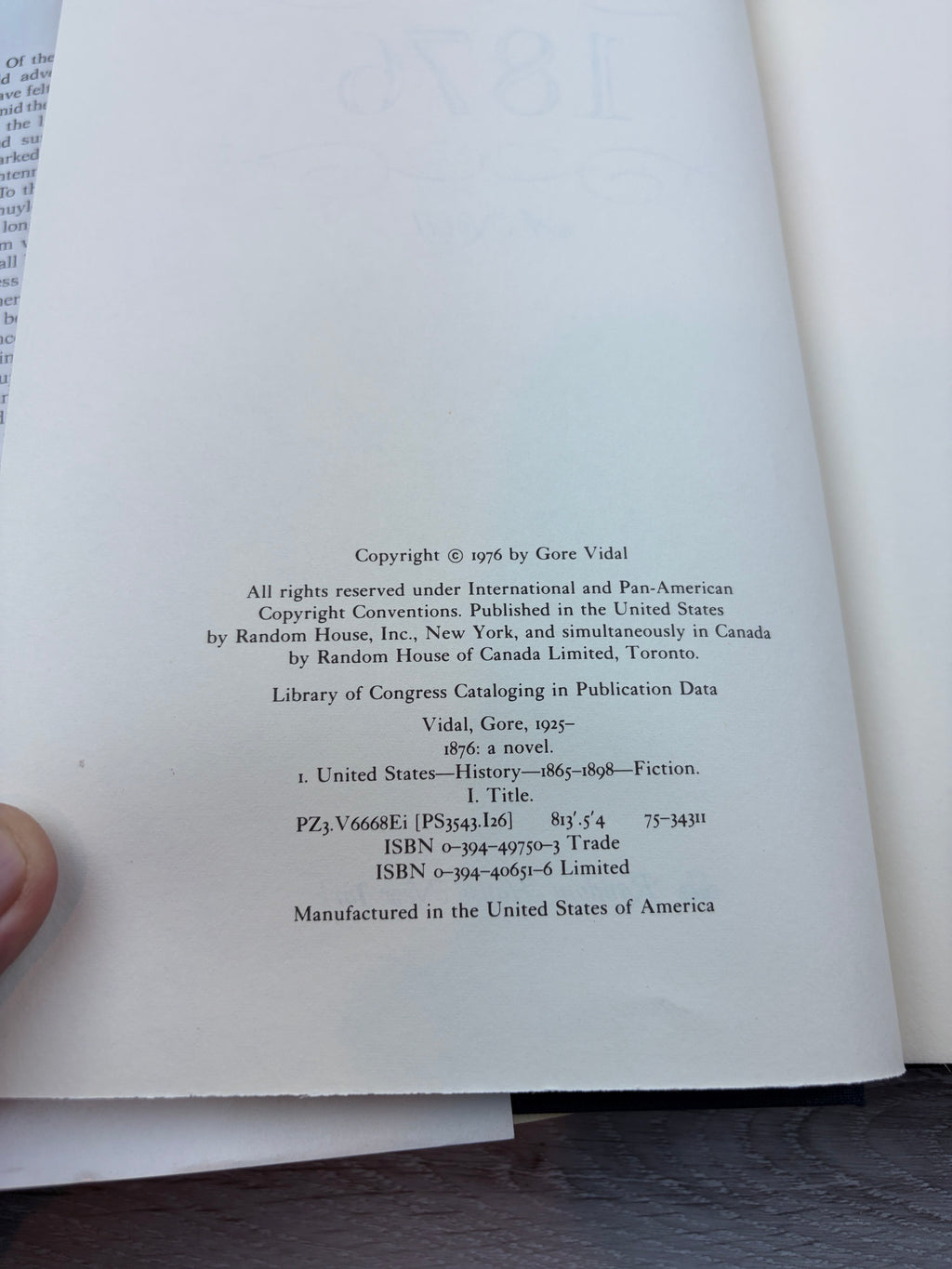 1876: A Novel