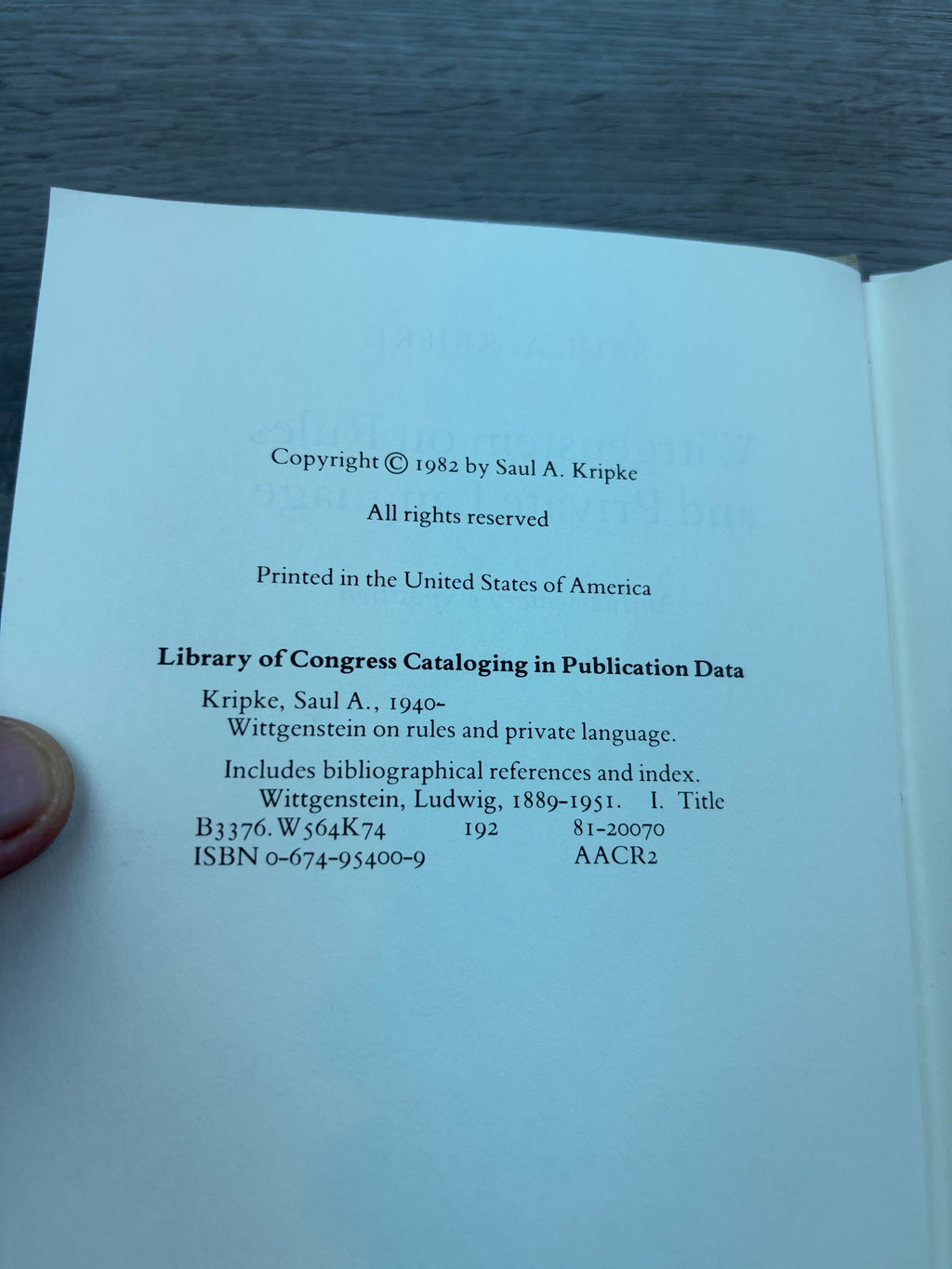 Wittgenstein on Rules and Private Language: An Elementary Exposition