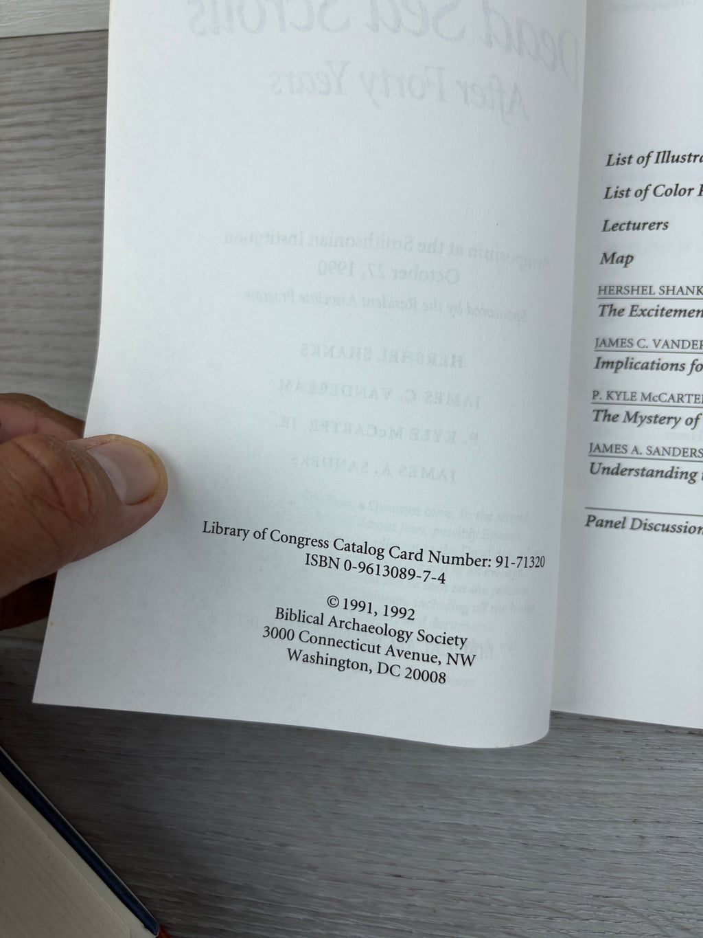 The Dead Sea Scrolls After Forty Years: Symposium at the Smithsonian Institution October 27, 1990