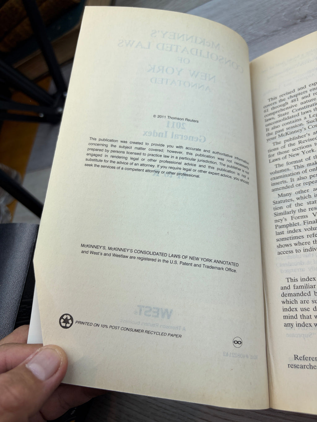 McKinney's Consolidated Laws of New York Annotated 2011