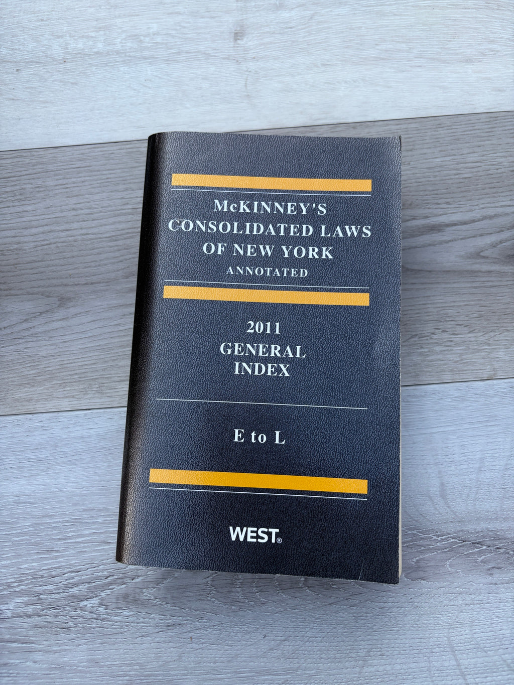 McKinney's Consolidated Laws of New York Annotated 2011 General Index E to L