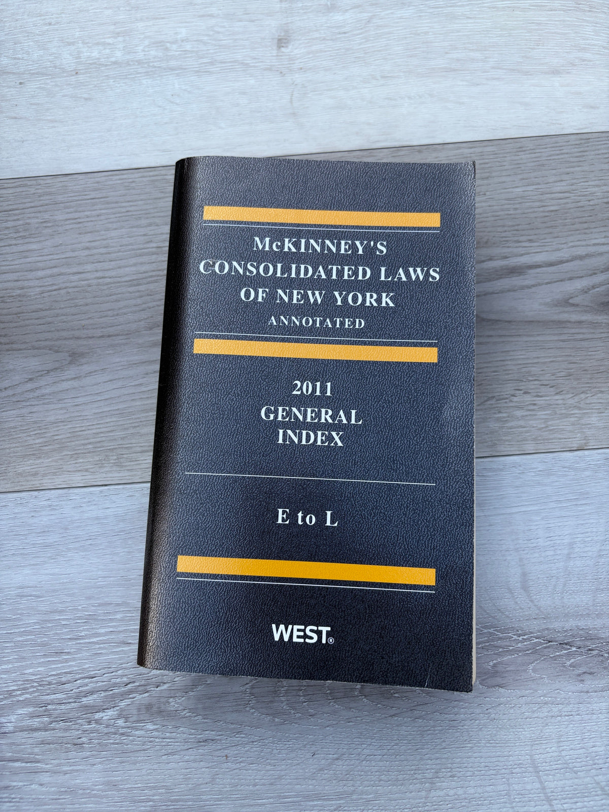McKinney's Consolidated Laws of New York Annotated 2011 General Index E to L