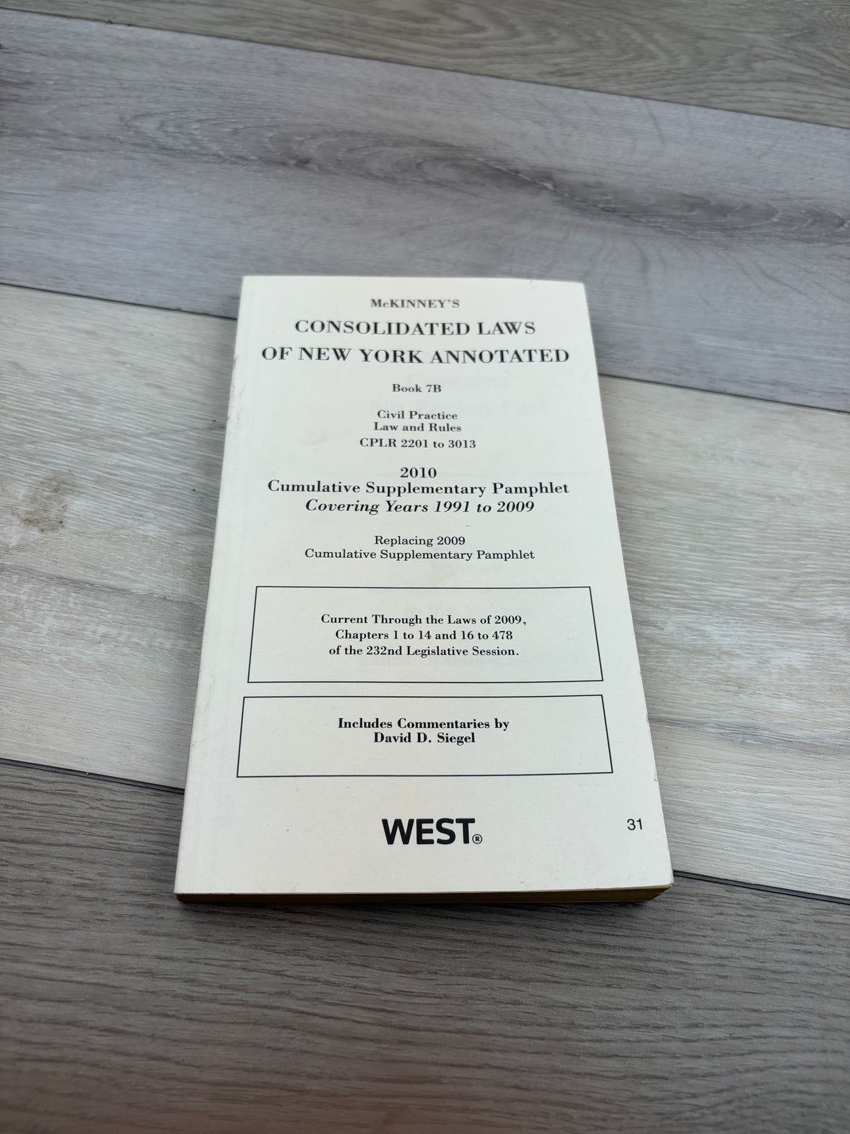 McKinney's Consolidated Laws of New York Annotated, Book 7B
