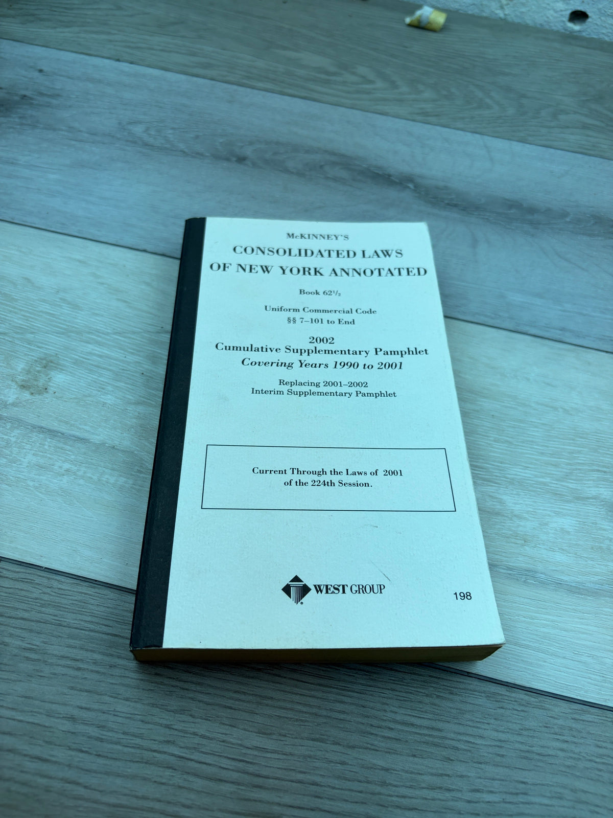 McKinney's Consolidated Laws of New York Annotated, Book 62½