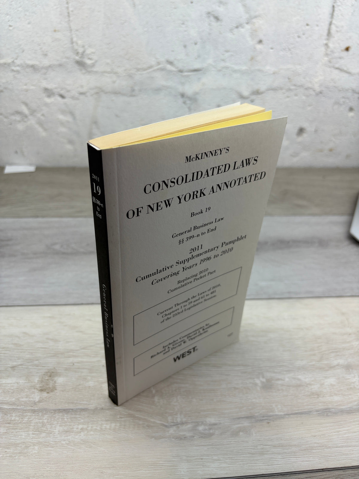 McKinney's Consolidated Laws of New York Annotated, Book 19