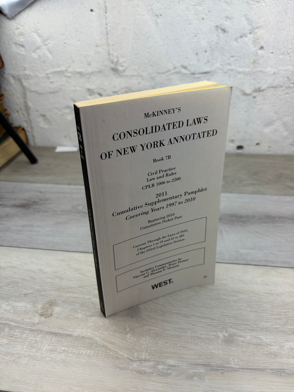 McKinney's Consolidated Laws of New York Annotated, Book 7B