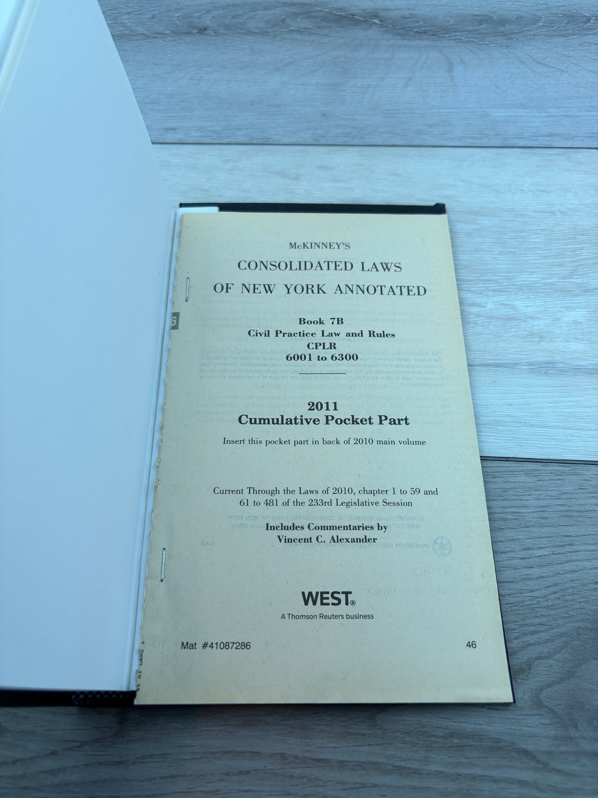 McKinney's Consolidated Laws of NY Annotated 7B