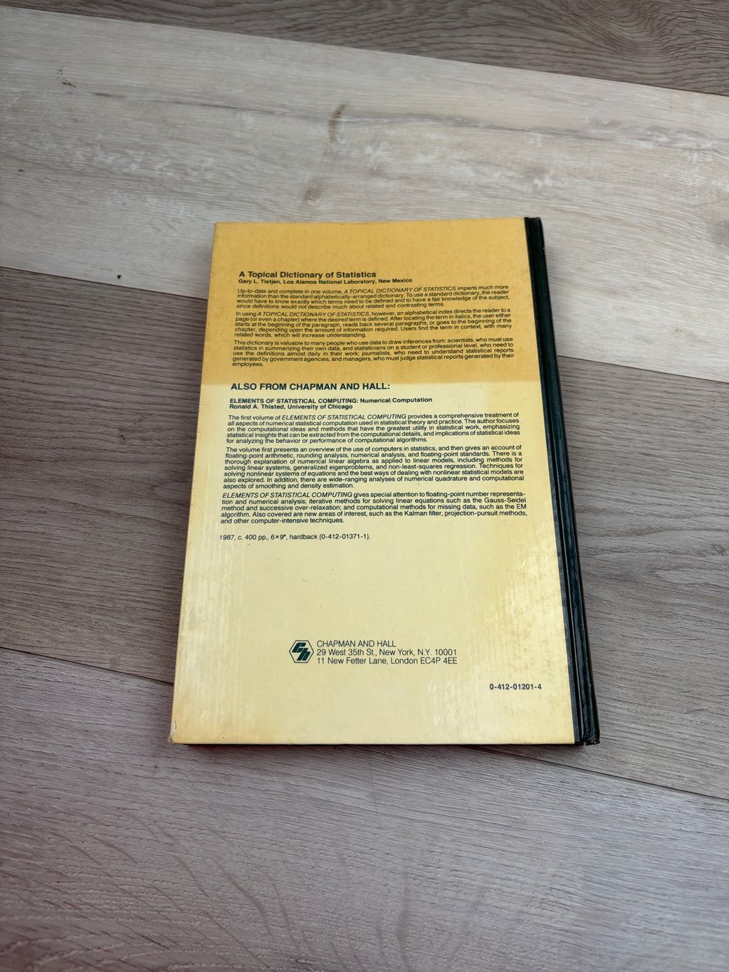 A Topical Dictionary of Statistics
