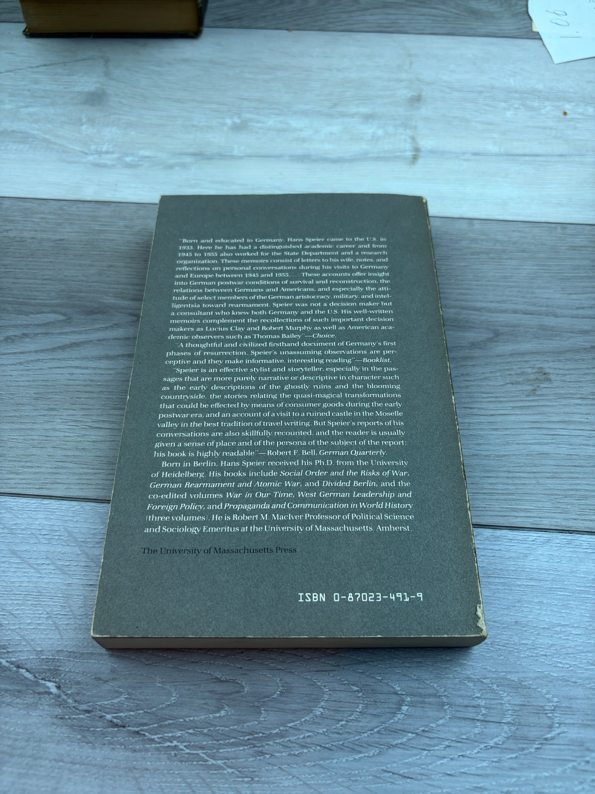 From the Ashes of Disgrace: A Journal from Germany, 1945-1955