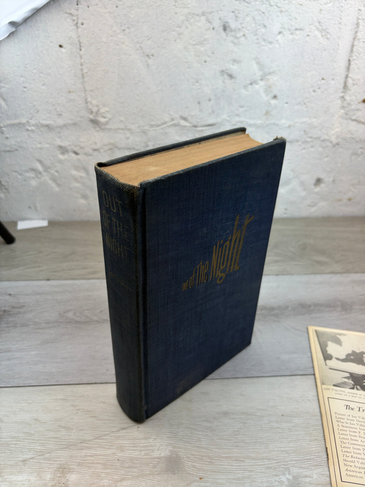 Out of the Night, comes with “Truth About Jan Valtin” pamphlet