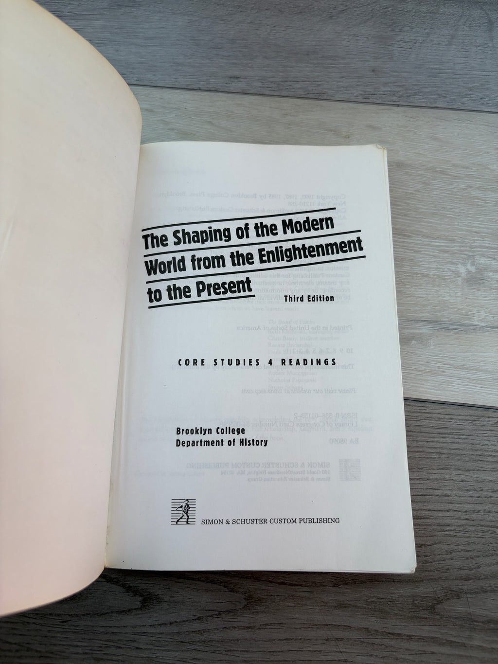 The Shaping of the Modern World from the Enlightenment to the Present
