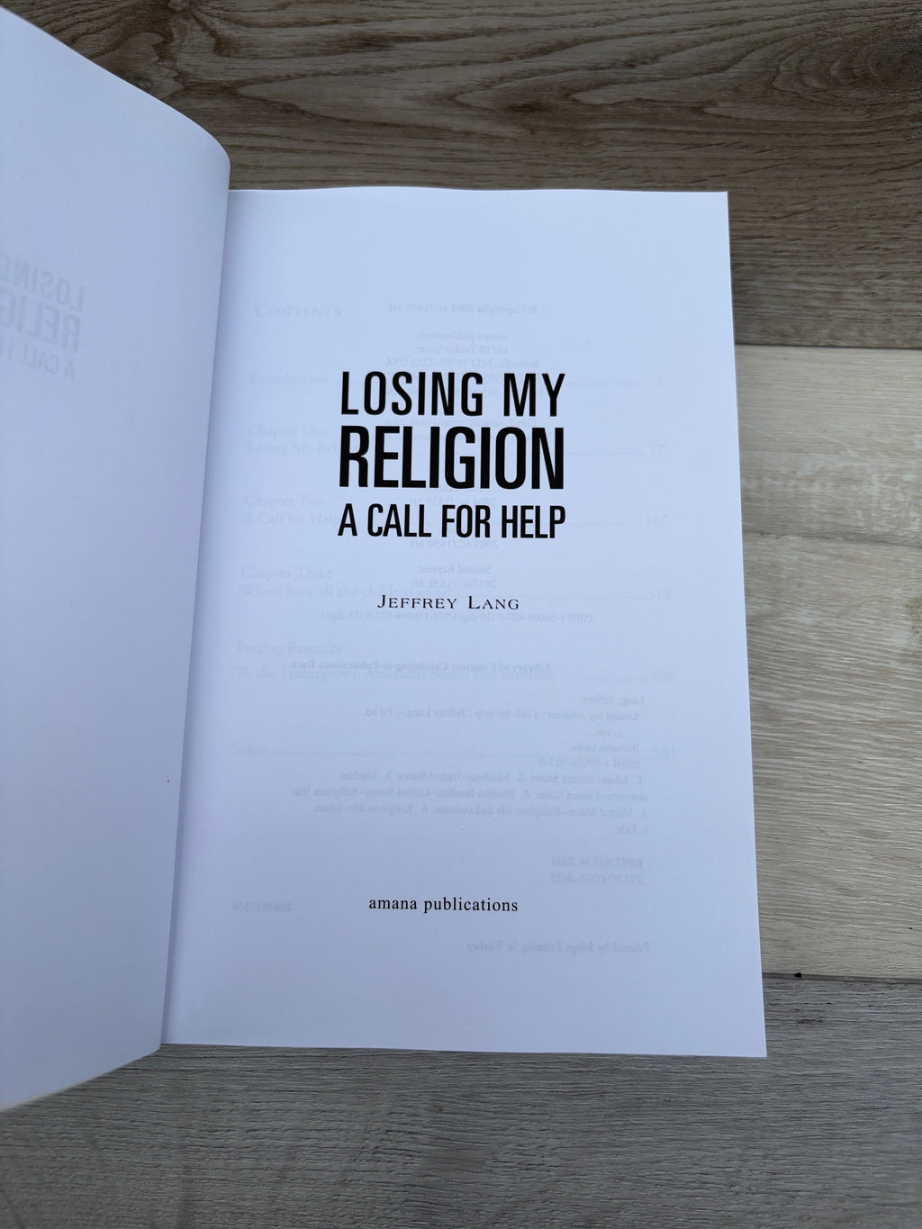 Losing My Religion: A Call for Help