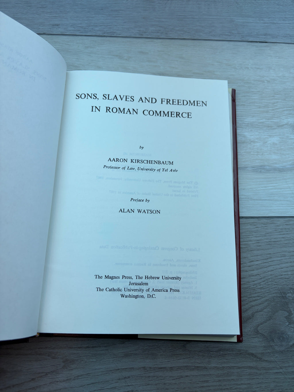 Sons, Slaves and Freedmen in Roman Commerce