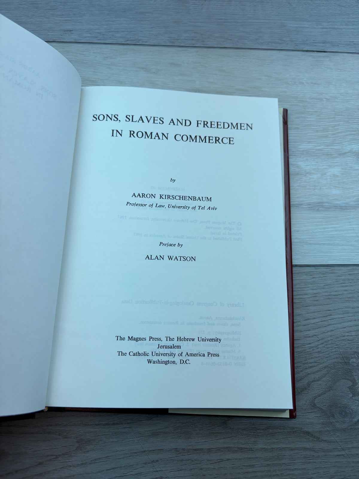 Sons, Slaves and Freedmen in Roman Commerce