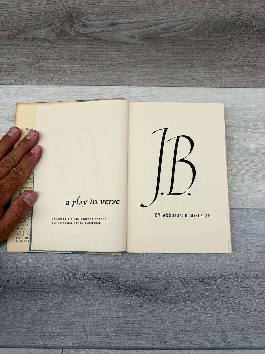 J.B.: A Play in Verse