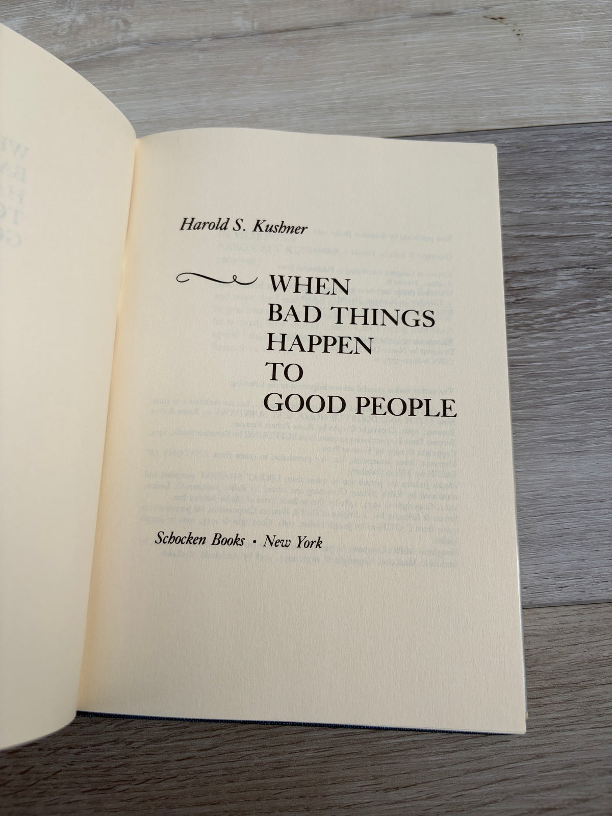 When Bad Things Happen to Good People