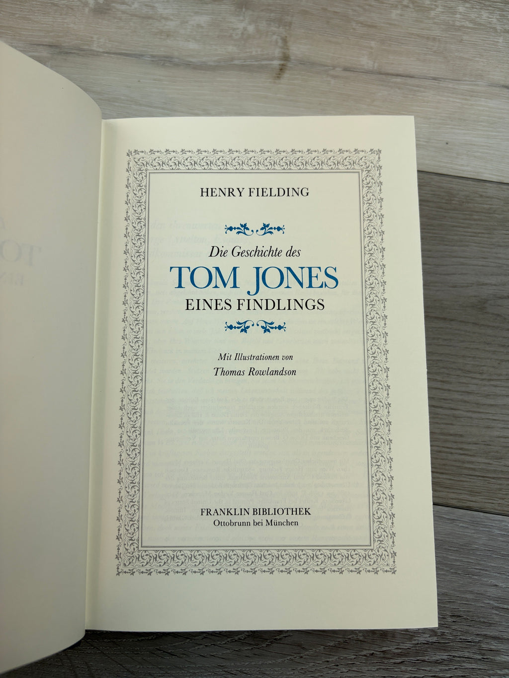 Die Geschichte des Tom Jones eines Findlings