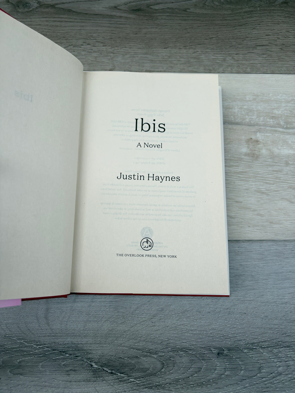Ibis: A Novel