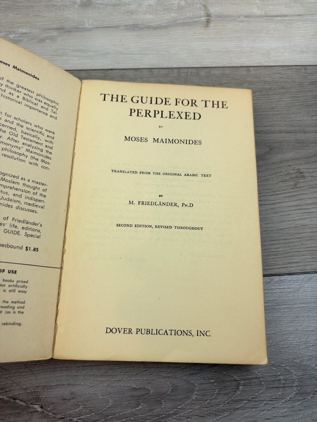 The Guide for the Perplexed
