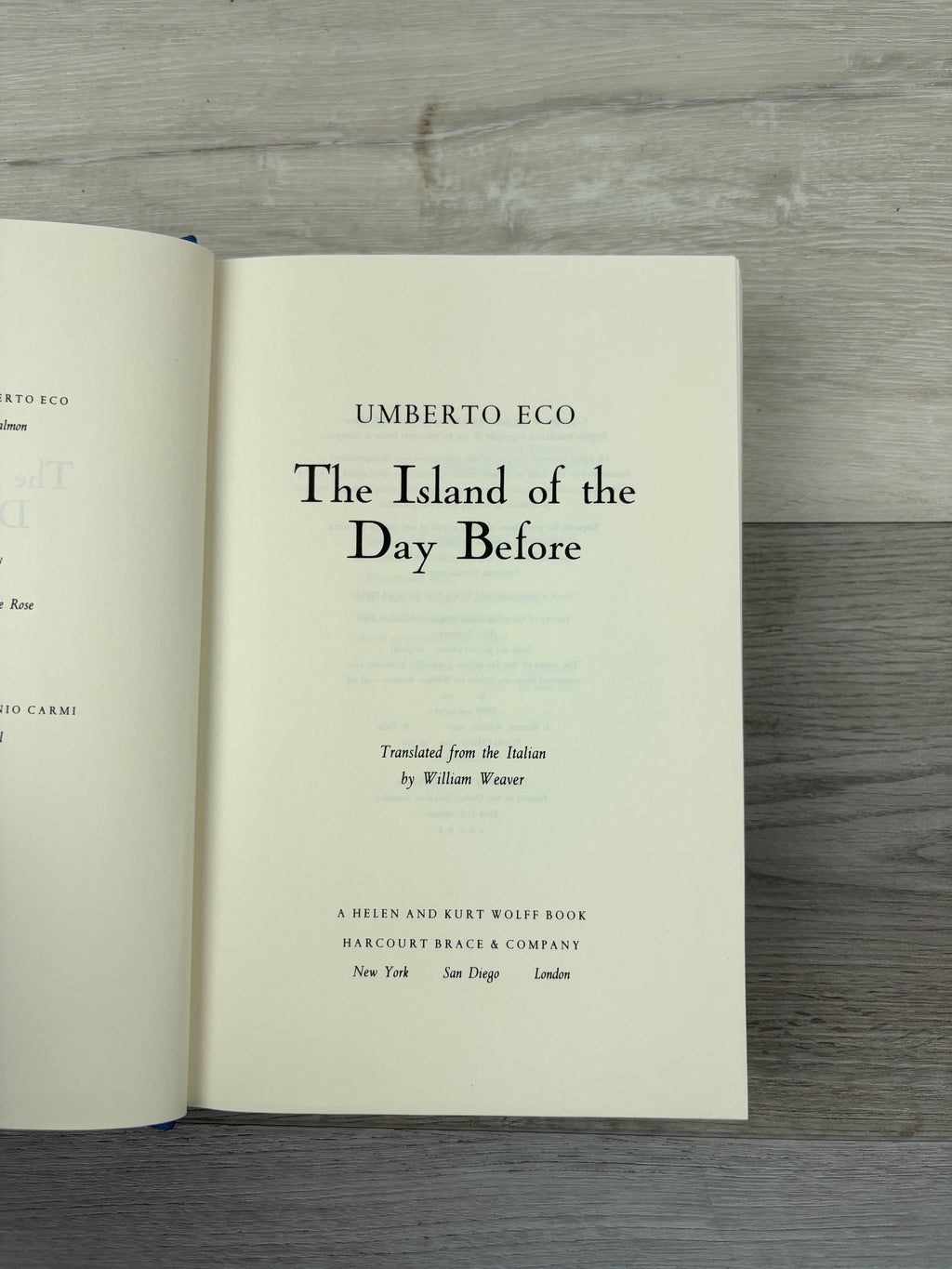The Island of the Day Before: A Novel